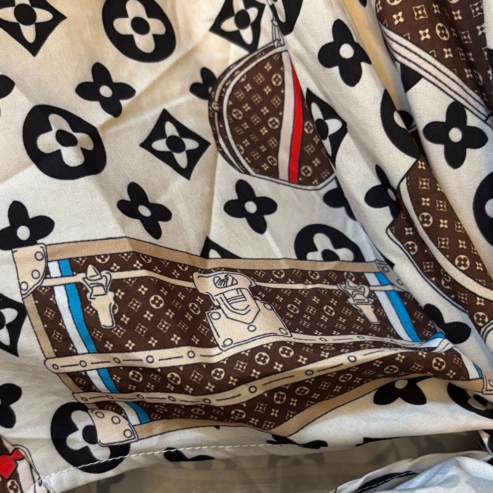 Patterned Wrap Blouse - image 7